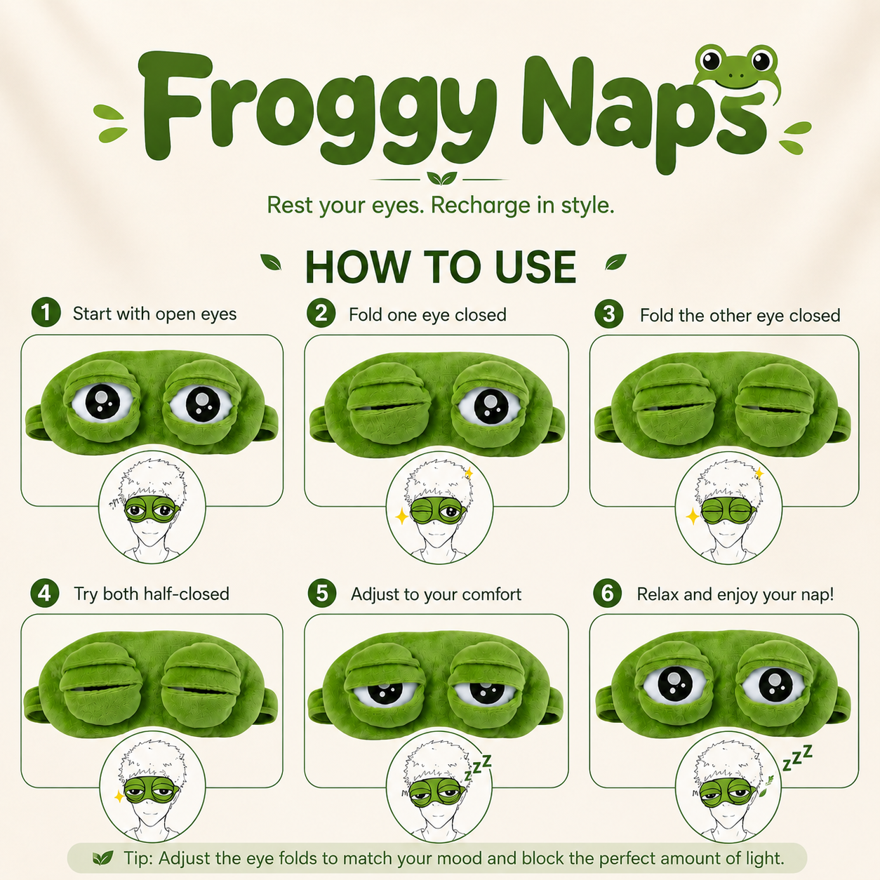 Froggy Naps Sleep Mask