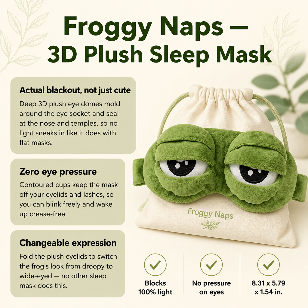 Froggy Naps Sleep Mask