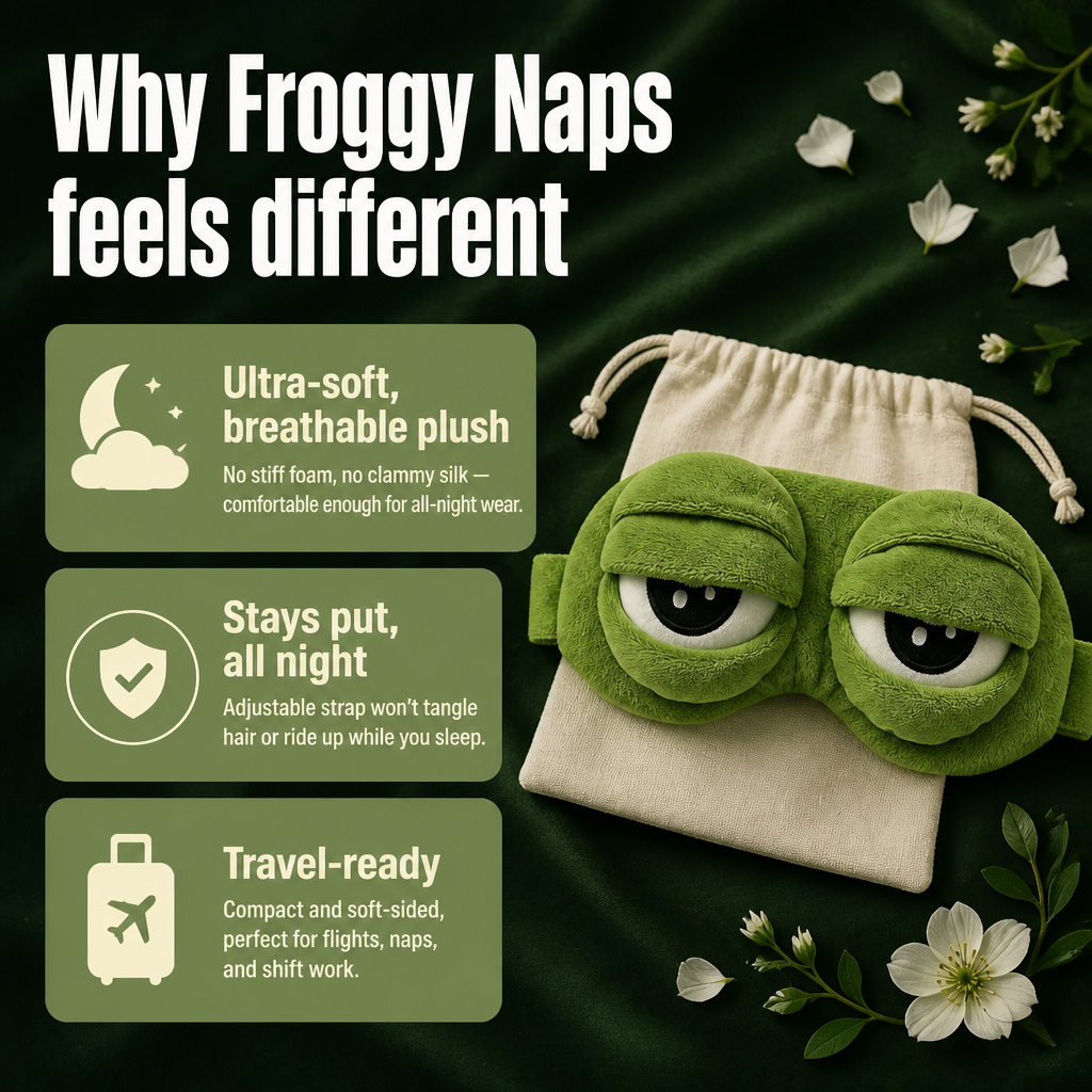 Froggy Naps Sleep Mask