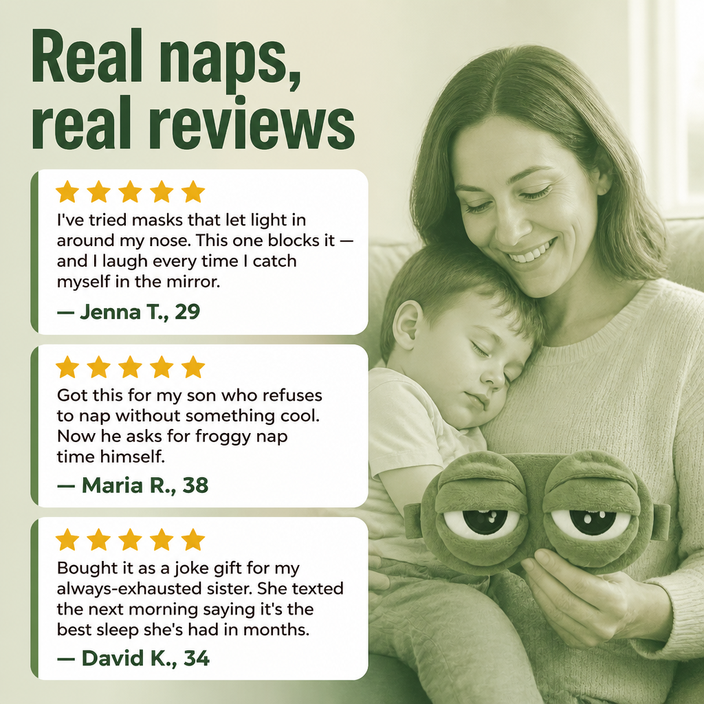Froggy Naps Sleep Mask